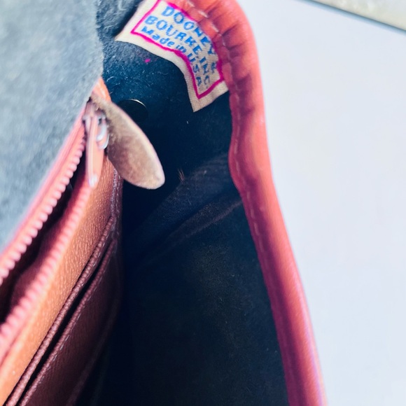 VINTAGE ALL WEATHER LEATHER LARGE EQUESTRIAN BAG BLACK TAN TRIM - Picture 11 of 13